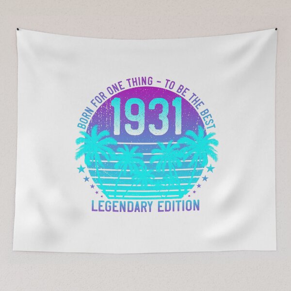Item preview, 90th Birthday 1931 Vintage Aesthetic Sunset Palm Tree designed and sold by ZNOVANNA.