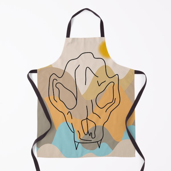Item preview, abstract mountains with sun and animalskull designed and sold by liny-art.