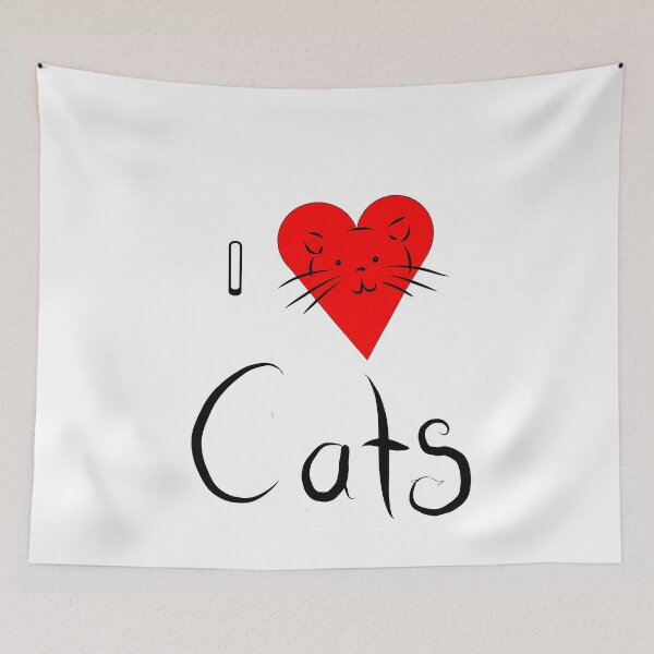 Item preview, "I love cats" designed and sold by avkartgallery.