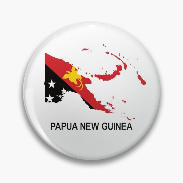 Item preview, Papua New Guinea Map with Flag designed and sold by PNG-pikinini.