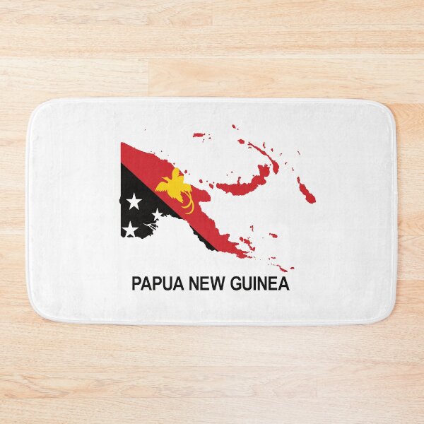 Item preview, Papua New Guinea Map with Flag designed and sold by PNG-pikinini.