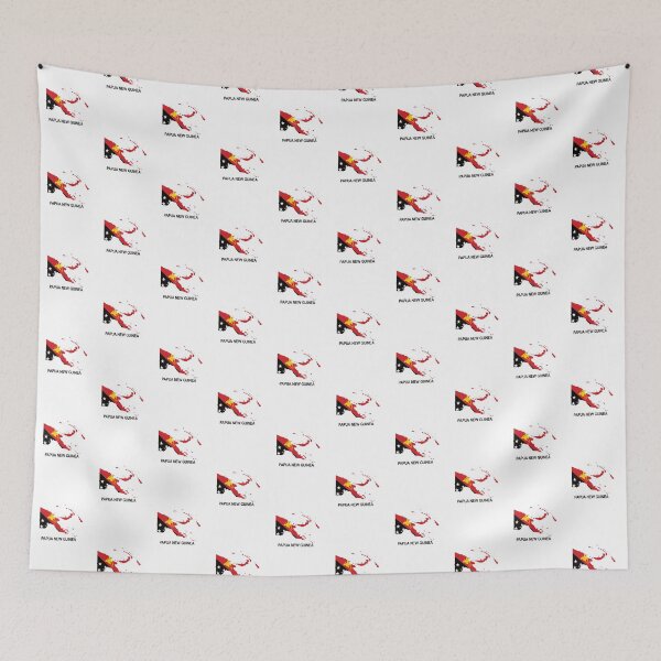 Item preview, Papua New Guinea Map with Flag designed and sold by PNG-pikinini.