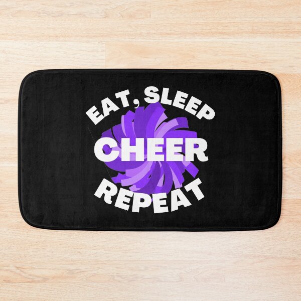 Item preview, Eat, sleep, cheer, repeat, cheerleading  designed and sold by 1DaisyChainLane.