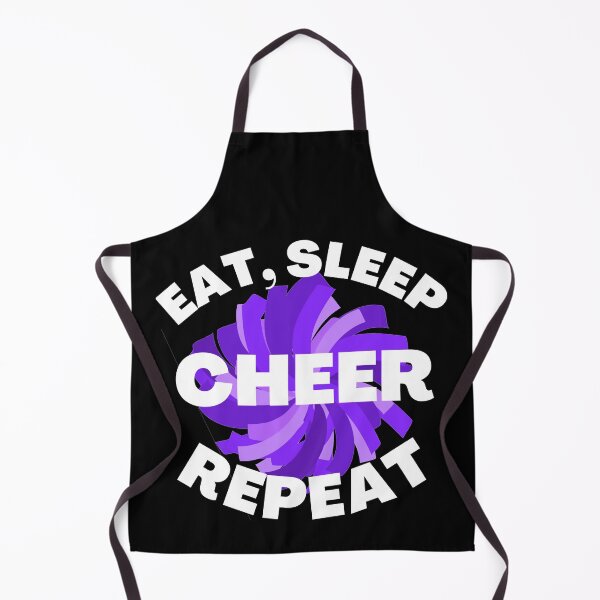 Item preview, Eat, sleep, cheer, repeat, cheerleading  designed and sold by 1DaisyChainLane.