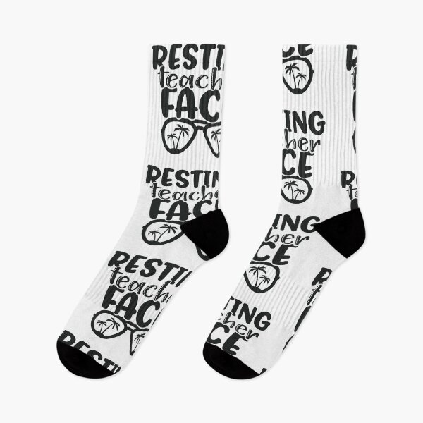 Item preview, Resting teacher face - funny teacher quote/gift (black) designed and sold by PickaSticka.