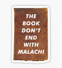 Pegatina EL LIBRO NO TERMINA CON MALACHI