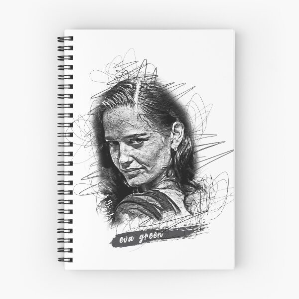 Artikelvorschau, Eva Green abstrakte Skizzenkunst, Eva Green Skizzendesign, Eva Green entworfen und verkauft von graphic-genie.