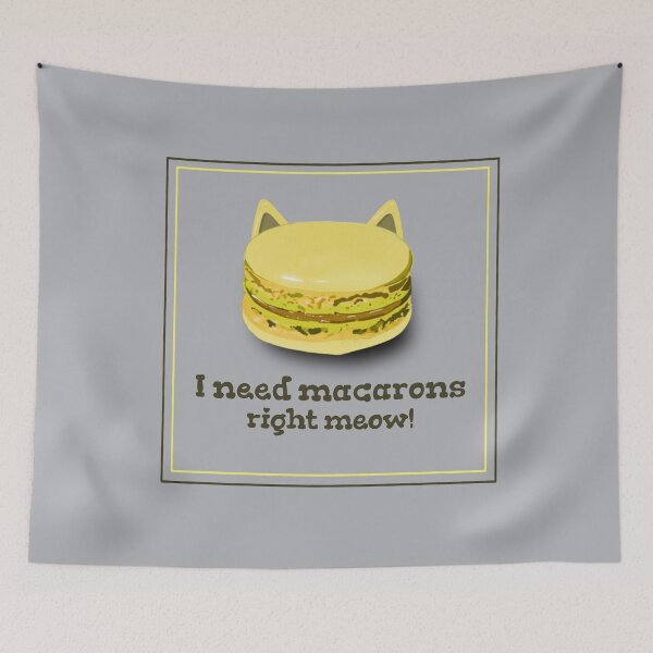 Item preview, Macaron right meow grey designed and sold by Weather gifts .