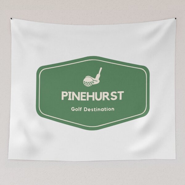 Item preview, Pinehurst in North Carolina - Golf Travel Destination Logo designed and sold by Vintage-TM.