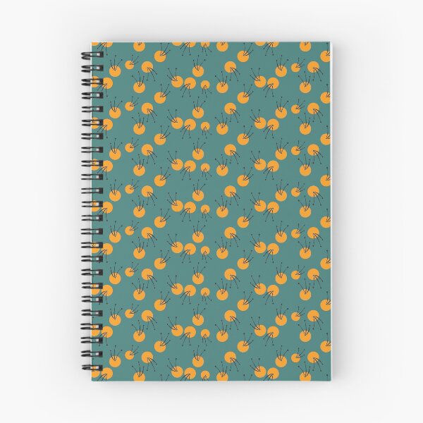 Item preview, flores naranjas con fondo azul designed and sold by ddesignnstudio.
