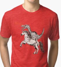 Raptor & Unicorn Tri-blend T-Shirt