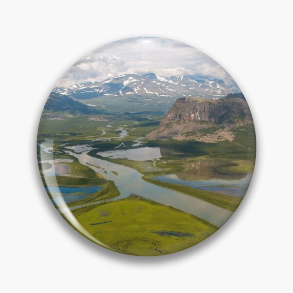 Item preview, The view of Rapadalen valley from a helicopter, Swedish Lapland designed and sold by Alena Vishina.