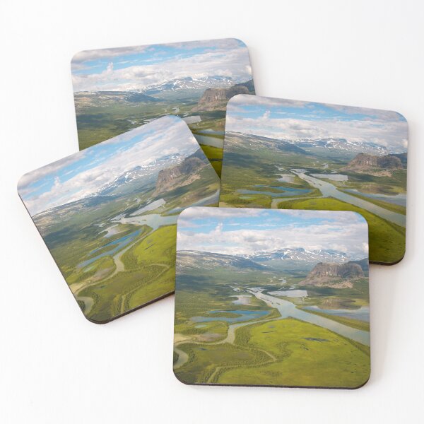 Item preview, The view of Rapadalen valley from a helicopter, Swedish Lapland designed and sold by Alena Vishina.