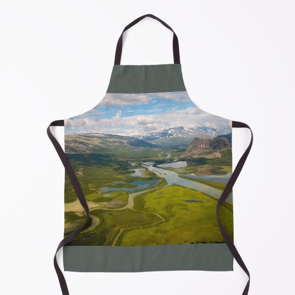 Item preview, The view of Rapadalen valley from a helicopter, Swedish Lapland designed and sold by Alena Vishina.