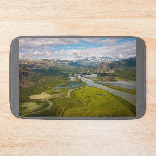 Item preview, The view of Rapadalen valley from a helicopter, Swedish Lapland designed and sold by Alena Vishina.