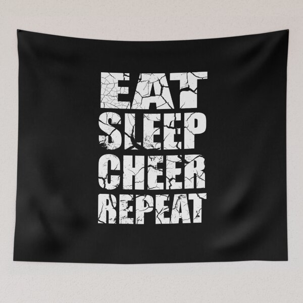 Item preview, Eat Sleep Cheer Repeat designed and sold by AmberSiraj.