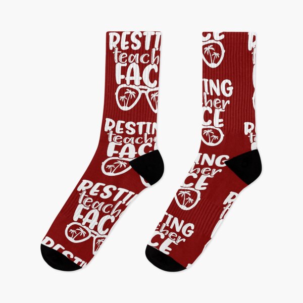 Item preview, Resting teacher face - funny teacher quote/gift (white/grey) designed and sold by PickaSticka.