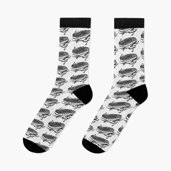 Item preview, Ham and Cheese Panini - Black and White - Light designed and sold by CheesyPaninie.