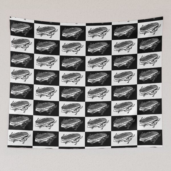 Item preview, Ham and Cheese Panini - Black and White - Light designed and sold by CheesyPaninie.