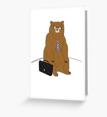 Go into business with a Grizzly Bear Greeting Card