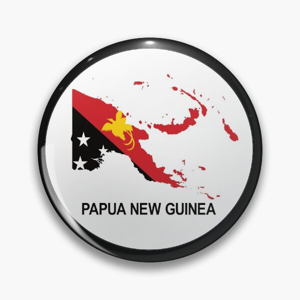 Item preview, Papua New Guinea Map with Flag designed and sold by PNG-pikinini.