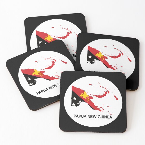 Item preview, Papua New Guinea Map with Flag designed and sold by PNG-pikinini.