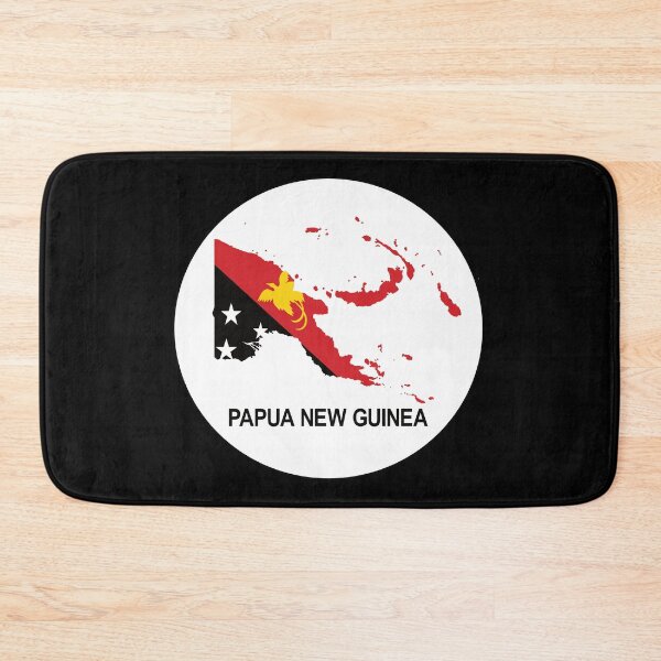 Item preview, Papua New Guinea Map with Flag designed and sold by PNG-pikinini.