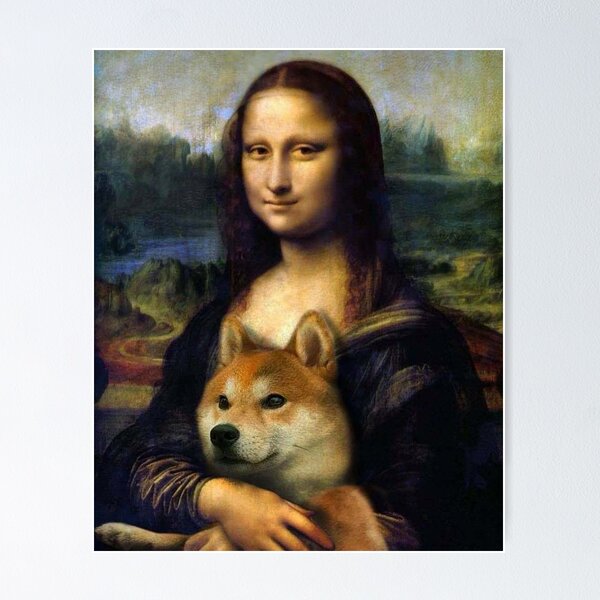 Artikel-Vorschau von SHIBA INU MONA LISA, designt und verkauft von OneStopAway.