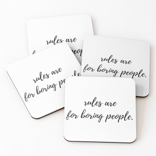 Item preview, Rules are for Boring People designed and sold by MyQueendom.