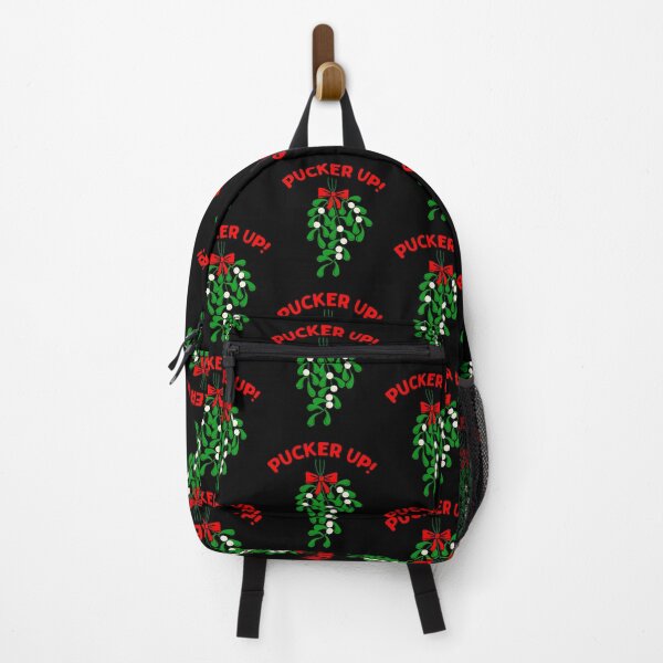 Item preview, Pucker Up Mistletoe Christmas KIss designed and sold by funnytshirtemp.