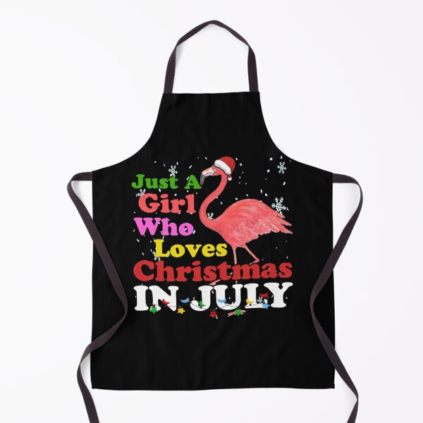 Item preview, Just A Girl Who Loves Christmas In July Flamingo Pink Tree designed and sold by FucaGirl.