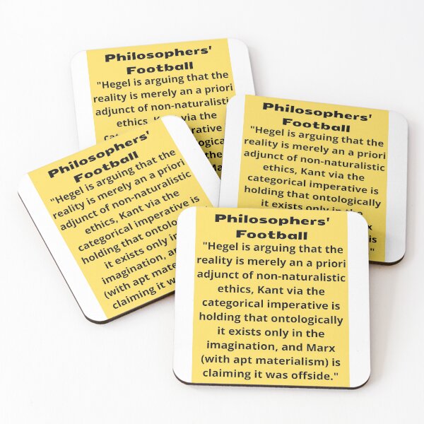 Item preview, Philosophers' Football commentary! designed and sold by QualityPunnage.