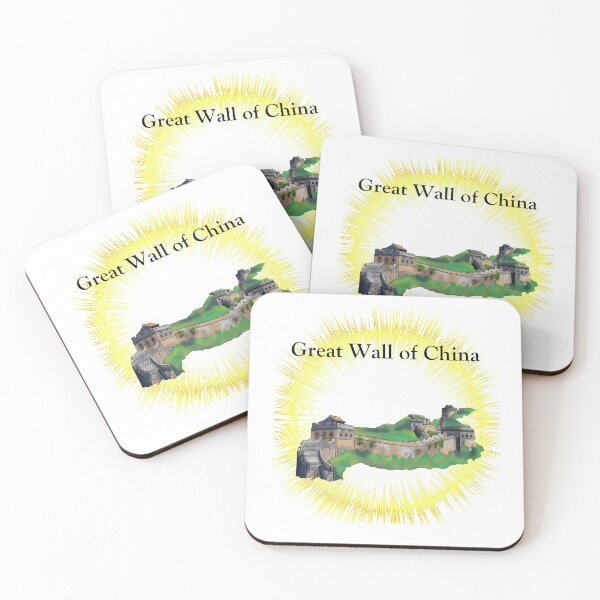 Item preview, Colored art illustration of a famous historical monument The Great Wall of China designed and sold by Kalin-Lyfe.