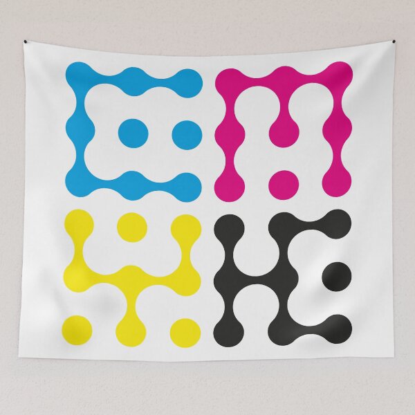 Item preview, CMYK Metaball Typography designed and sold by John Uttley.