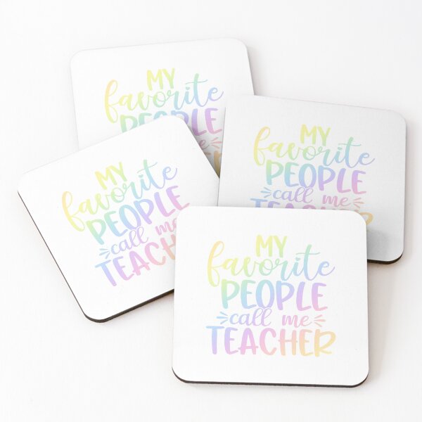 Item preview, My favorite people call me teacher - funny teacher quote/gift  designed and sold by PickaSticka.