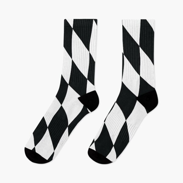 Item preview, Checkered Rhomboids "White-Black" designed and sold by MHich.