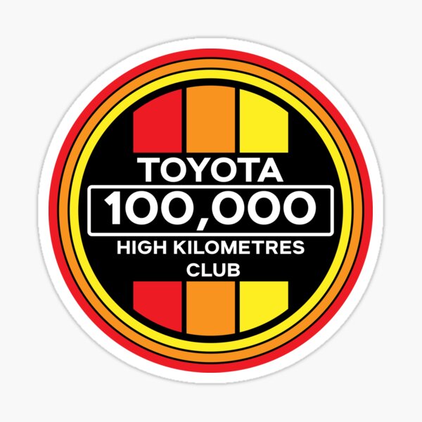 Item preview, Toyota 100,000 High Kilometres Club designed and sold by knibbzy.