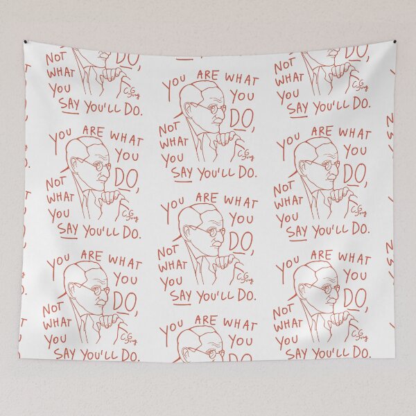 Item preview, Carl Jung Quote - You Are What You Do - Jungian Psychology Teacher designed and sold by isstgeschichte.