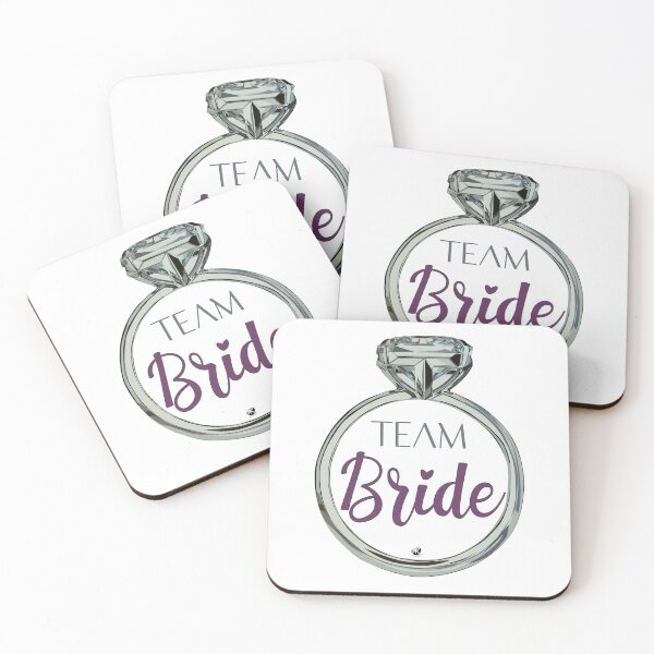 Item preview, Diamond ring illustration with inscription Team Bride designed and sold by Alexandra Kueny.