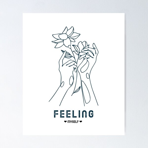 Item preview, Feeling Myself One Line Design designed and sold by WildGinger-.