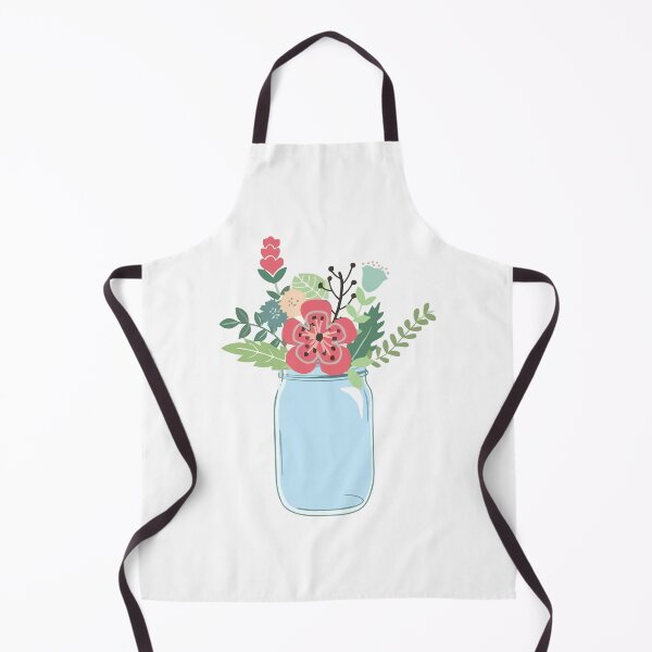 Item preview, mason jar with flowers designed and sold by zaher97.