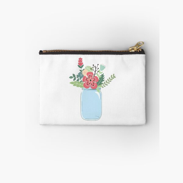 Item preview, mason jar with flowers designed and sold by zaher97.