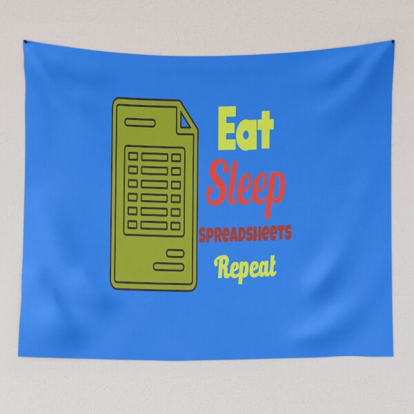 Item preview, eat sleep spreadsheets repeat funny accountant  designed and sold by youfteen.