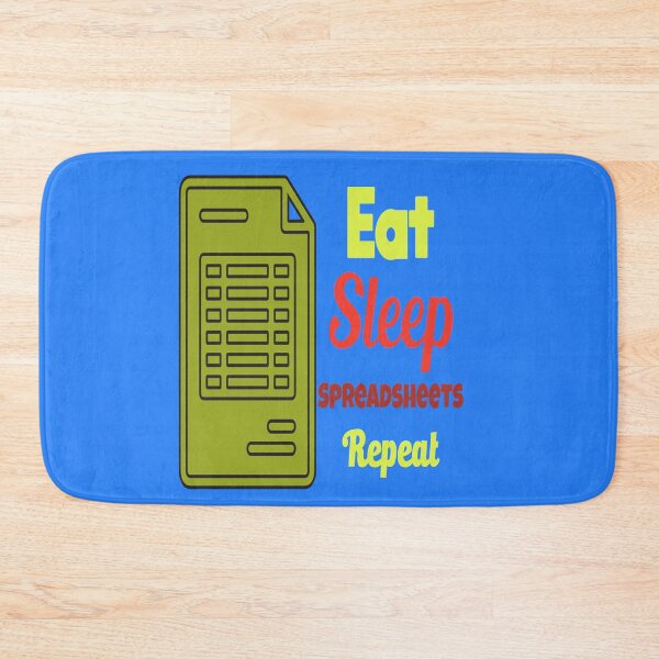 Item preview, eat sleep spreadsheets repeat funny accountant  designed and sold by youfteen.