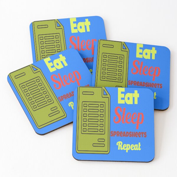 Item preview, eat sleep spreadsheets repeat funny accountant  designed and sold by youfteen.