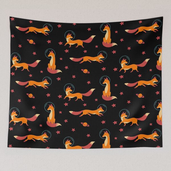Item preview, space foxes - cute stars - cute planet - cute fox astronaut  designed and sold by SunsetCloud.