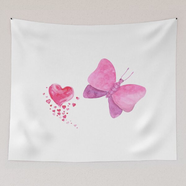 Item preview, Pink Hearts and Butterfly Design. designed and sold by Fiftyandfab.