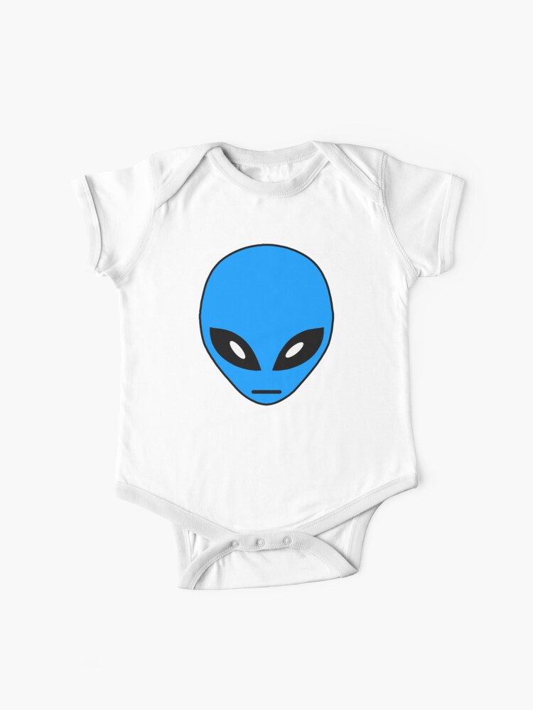 Body para bebé for Sale con la obra «Cara alienígena azul» de Abde32