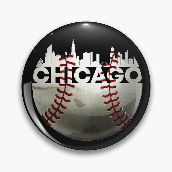 Artikelvorschau, Der angesagteste Chicago Baseball Ball mit Chicago Skyline entworfen und verkauft von Urosek.