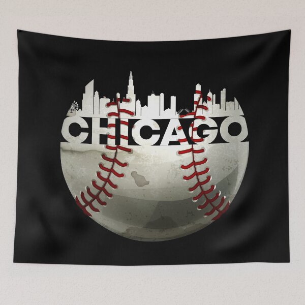 Item preview, Best Trending Chicago Baseball Ball With Chicago Skyline designed and sold by Urosek.